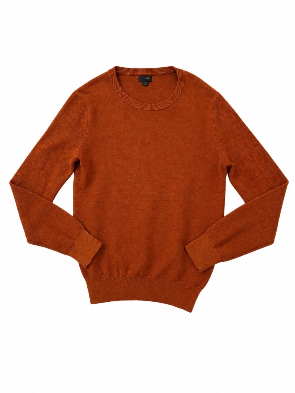 New! J.Crew Burnt Orange Crewneck Sweater Men’s Sz S